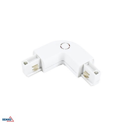 KONEKTOR "L" ŠINSKE RASVJETE 3-F BIJELO BEMKO