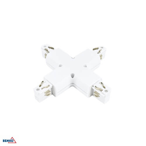 KONEKTOR "X" ŠINSKE RASVJETE 3-F BIJELO BEMKO