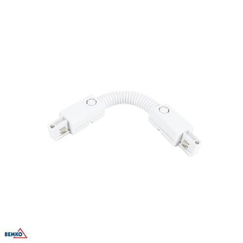 KONEKTOR FLEKSIBILNI ŠINSKE RASVJETE 3-F BIJELO BEMKO