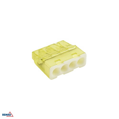 STEZALJKA BEZVIJČANA 0,5-2,5mm2 X 4 ŽUTA - (P-100)