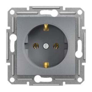 ASFORA UTIČNICA ŠUKO 2P+PE  BOJA METALA