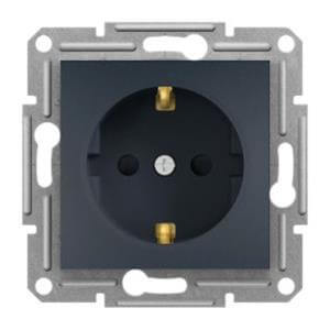 ASFORA UTIČNICA ŠUKO 2P+PE ZAŠTITA ANTRACIT